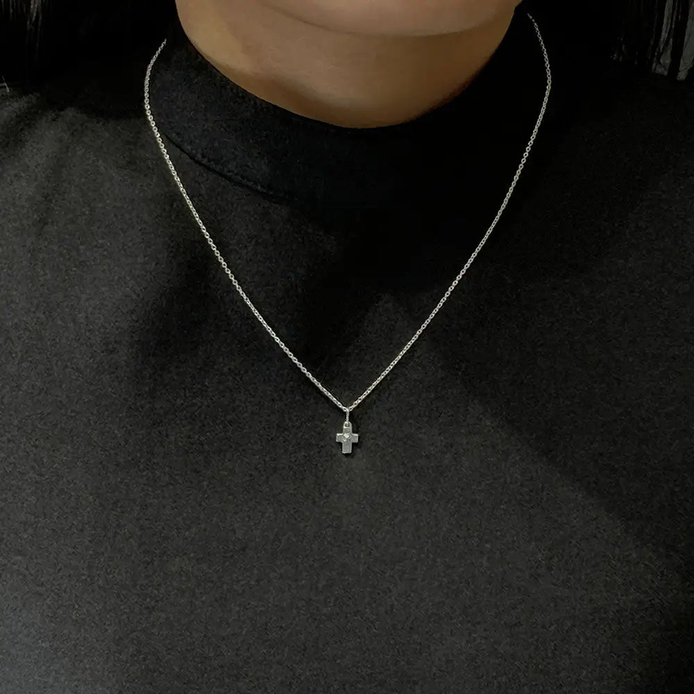 CROCI GIUBILEO 2025 Sterling Silver  cross Necklace (G1) - LeCaine Gems