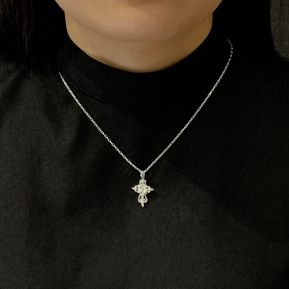 CROCI GIUBILEO 2025 Sterling Silver Necklace (G12) - LeCaine Gems