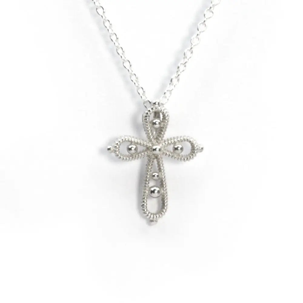 CROCI GIUBILEO 2025 Sterling Silver Cross Necklace (G6) - LeCaine Genms