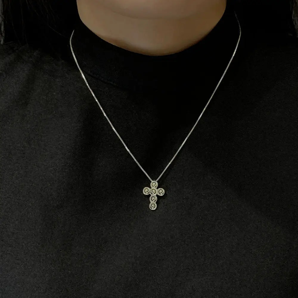 CROCI GIUBILEO 2025 Sterling Silver Necklace (G9) - LeCaine Gems