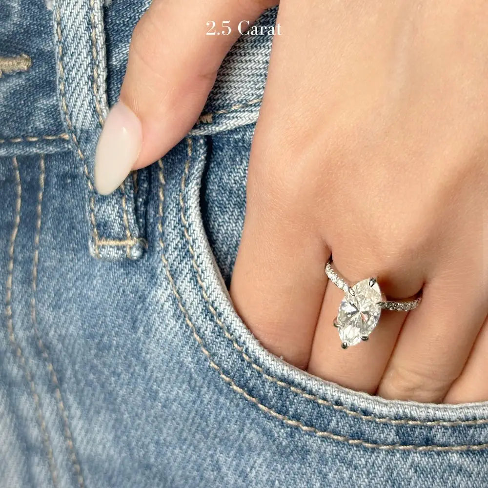 Maisie Marquise Moissanite Ring - LeCaine Gems