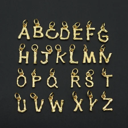 2020 15x10mm 316 CZ DIY Jewelry Alphabet A-Z Charm Pendant Wholesale Top Quality Bracelet Making Jewellery Accessories