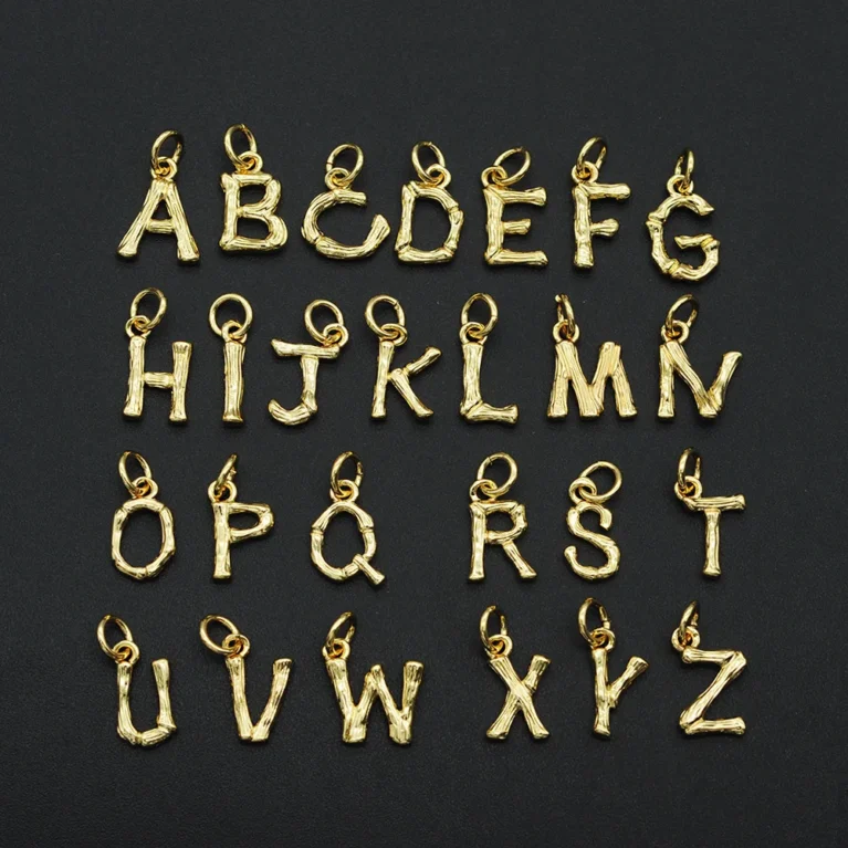 2020 15x10mm 316 CZ DIY Jewelry Alphabet A-Z Charm Pendant Wholesale Top Quality Bracelet Making Jewellery Accessories