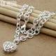 DOTEFFIL 925 Sterling Silver Heart Charm Pendant Necklace Exquisite Senior For Woman Wedding Party Jewelry Gift