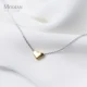 Modian Gold Color Heart Simple Tiny Fashion Chain Pendant Necklaces Classic Girls 925 Sterling Silver Jewelry For Women Gift