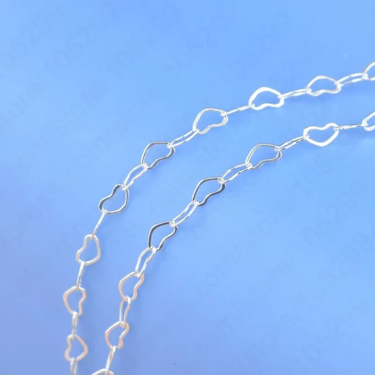925 Sterling Silver Cute Heart Chain Necklace Men Women 16"24" Popular Elegant Fashion Jewelry Accessories Wholesale