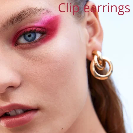 2019 Trendy Gold Statement Clip Earrings No Pierced for Women Fashion Maxi Ear Clips For Female Party Gifts Brincos Jewelry