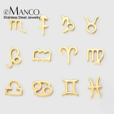 eManco Not Darken Stainless Steel Zodiac Symbols Popular Necklace Or Bracelet Pendant/Wholesale