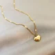 925 Sterling Silver Love Necklace Clavicle Chain 18K Gold Color Necklace For Women Fashion Jewelry Gift