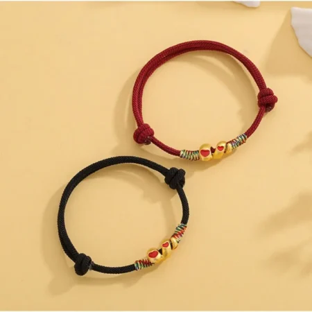 Unique Chinese Style Snake Year Bracelet Hand Rope New Year Lucky Red Rope Zodiac Jewelry Accessories Fortune Bracelet Couple