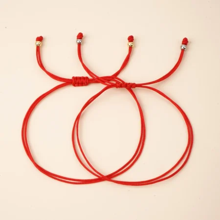 Go2boho Red Rope Bracelets Handmade Healing Luck Chain Boho Minimalist Trendy Multi-Layer Jewelry For Women Men Festival Gift