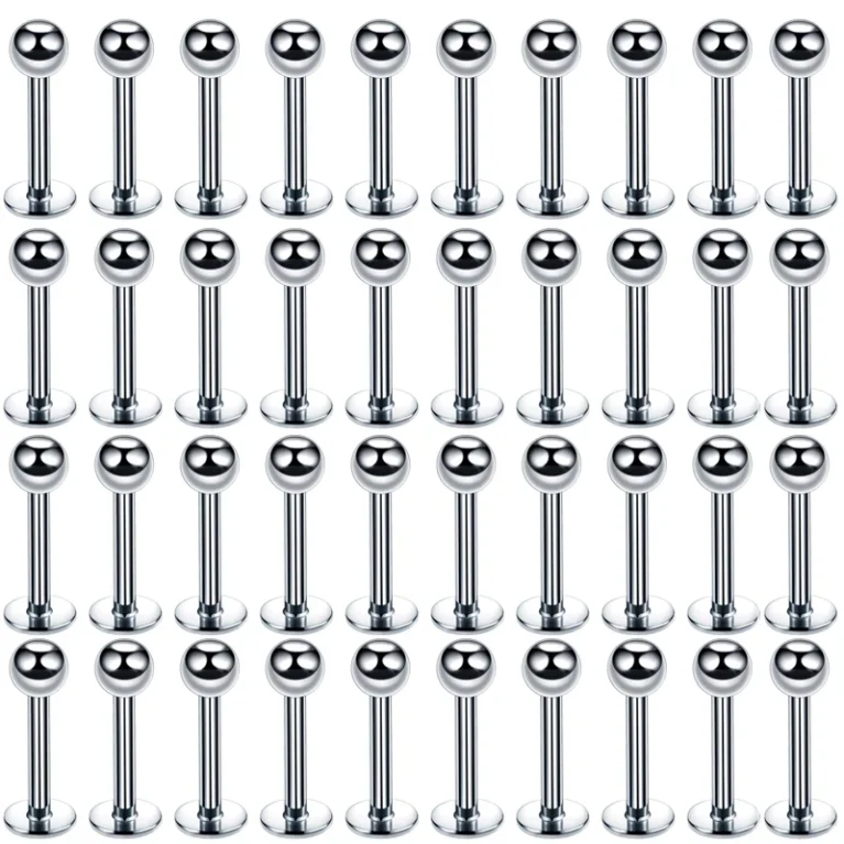 Wholesale 100 PCS/Lot Titanium Steel Labret Lip Piercing Jewelry Earrings for Women Men Piercing Tragus Snug Daith Earring