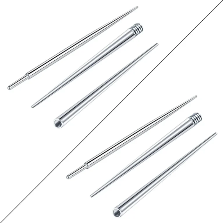3Pcs Stainless Steel Piercing Tool Insertion Taper Set Body Piercing Tapers 517F