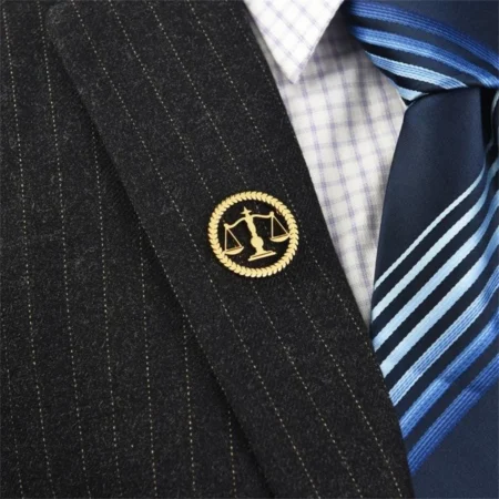 Europe and America Silver Color Stainless Steel 12 Zodiac Signs Libra Brooch UNISEX Mysterious and Domineering Jewelry Brooch