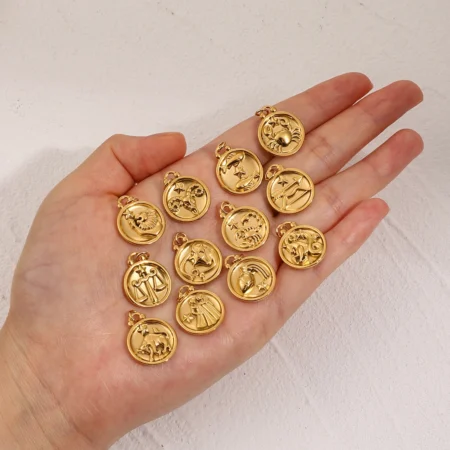Youthway The Signs Of The Zodiac Bracelet Necklace Pendant Charm For DIY Jewelry Making Accessories Waterproof Handmade Gift