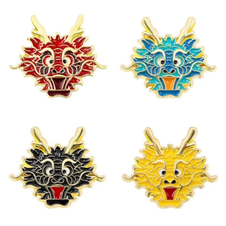 Dragon Year Dragon Pin Chinese Zodiac Sign 2024 Year Dragon Brooch Dragon Totem China Chic Dragon Year Brooch Shirt Pin