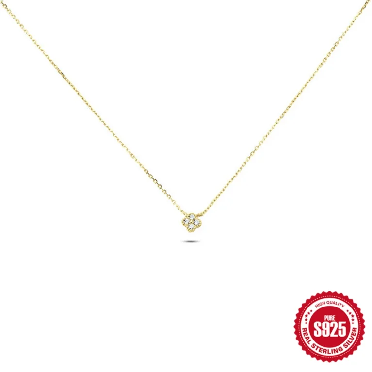 MC Real S925 Sterling Silver Turquoise Flower Jewelry Set Stud Earrings Pendant Necklaces Chain for Women Gifts Collares Choker