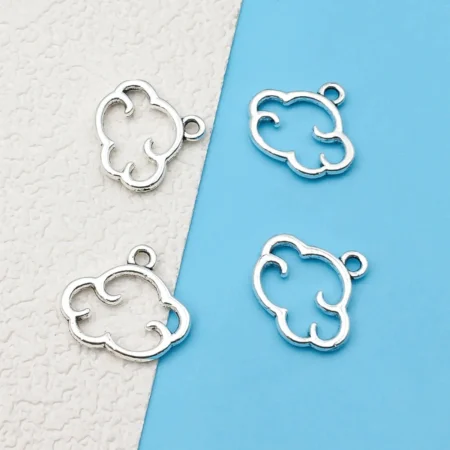 30/50pcs 13x14mm Antique Silvery Clouds Charms Alloy Pendants For DIY Jewelry Making Handmade Jewelry Accessories