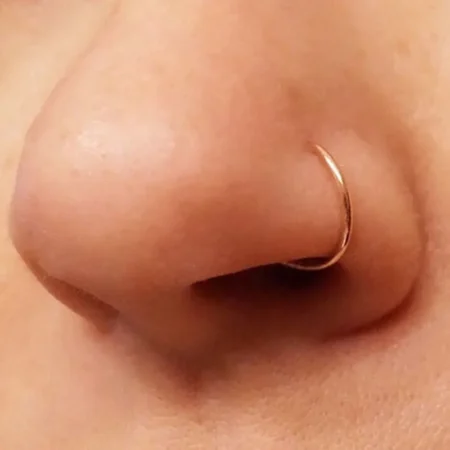 1pc Nose Ring Clips Septum Ring Hoop Cartilage Tragus Helix Small Piercing Nose Rings For Women Body Jewelry Accessories