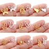 5Pcs/Lot Animal Bee/Butterfly/Owl/Heart Charm Stainless Steel Insect Pendant for Jewelry Making DIY Bracelet Jewelry Accessories